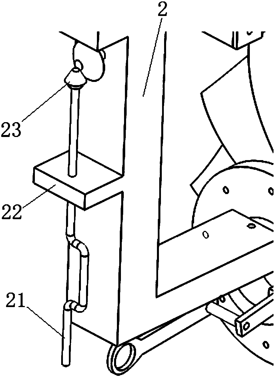 Aeroengine rotor part turning device