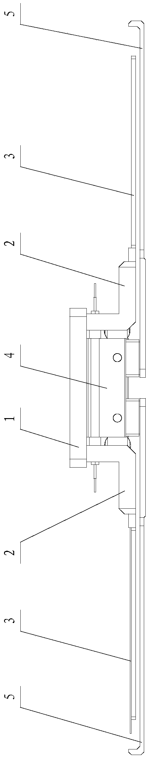 A clamping and conveying device for a square substrate with a hole