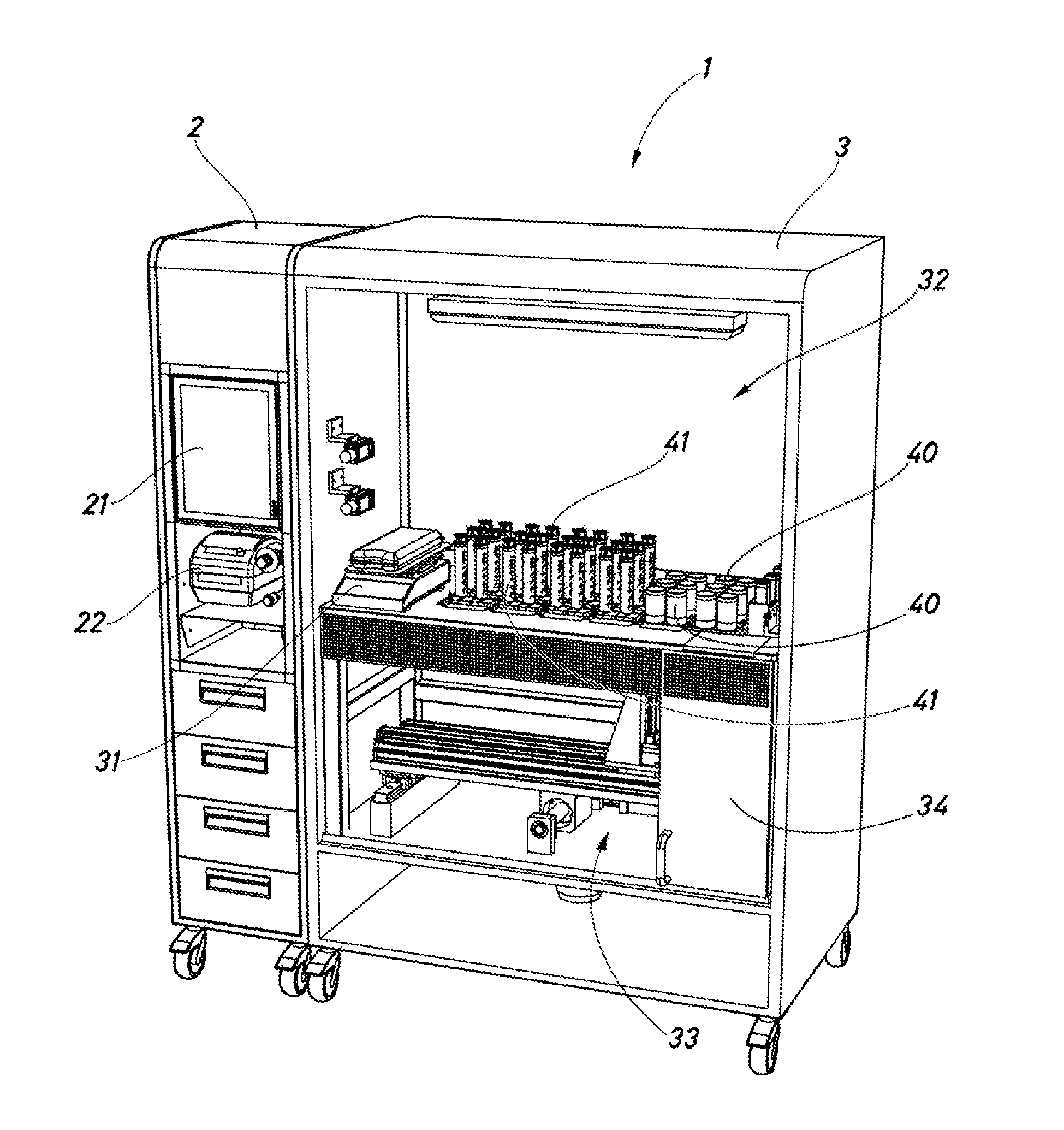 Machine and method for the automatic preparation of substances for intravenous application