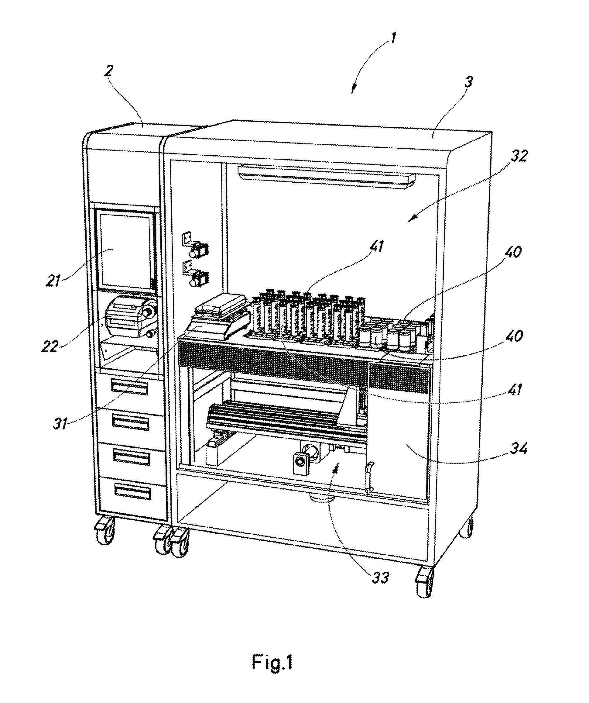Machine and method for the automatic preparation of substances for intravenous application