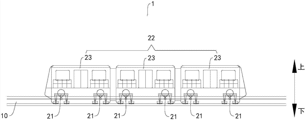 Bogie, rail vehicle with same and rail transit system