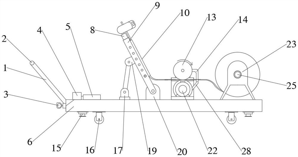 Cable erecting and supporting device for mechanical and electrical installation