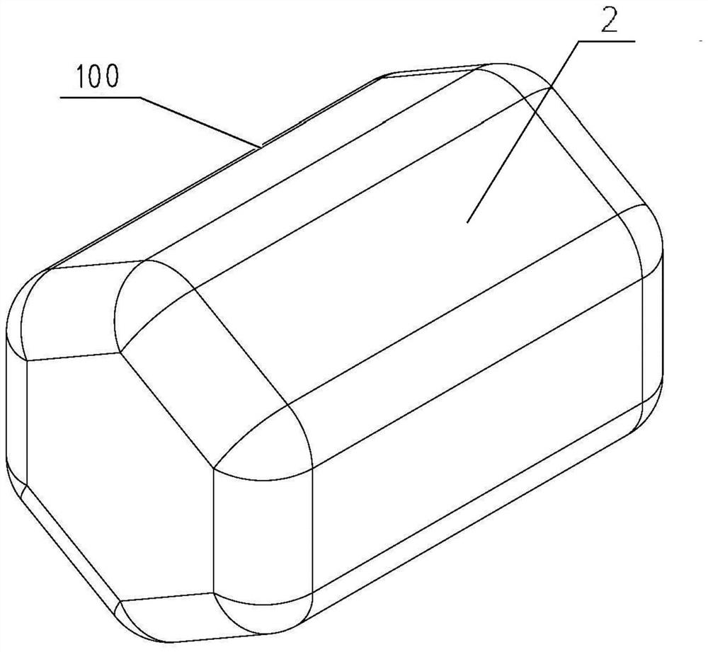 Filling structure for airtight test