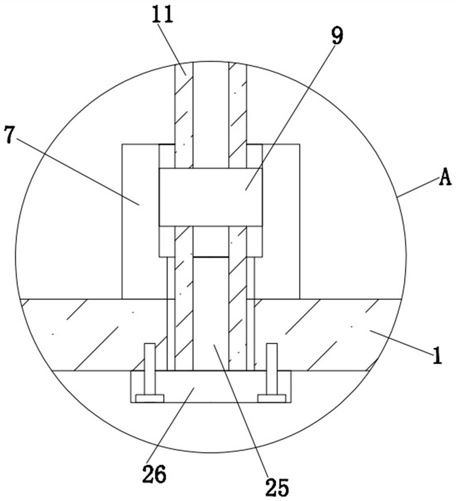 Brushing device for aluminum bar production and processing, and using method thereof