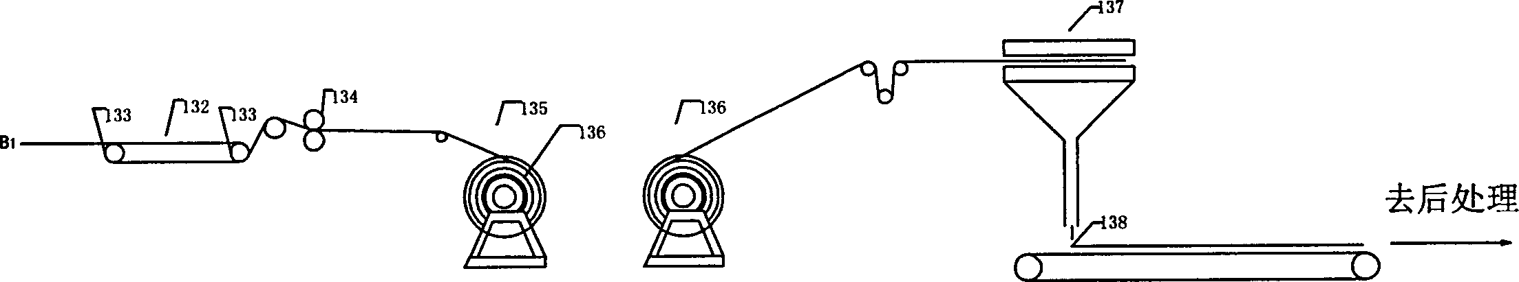 Process and apparatus for manufacturing vinylon filament