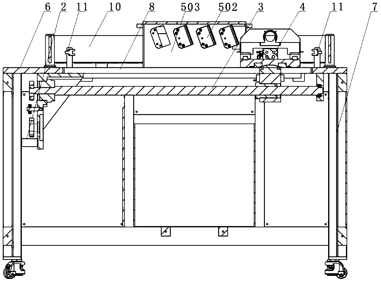 A kind of glue sealing end surface cutting equipment