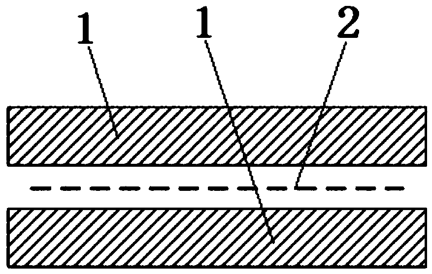 Structure capable of being used for Ku and Ka dual-band wave transmission