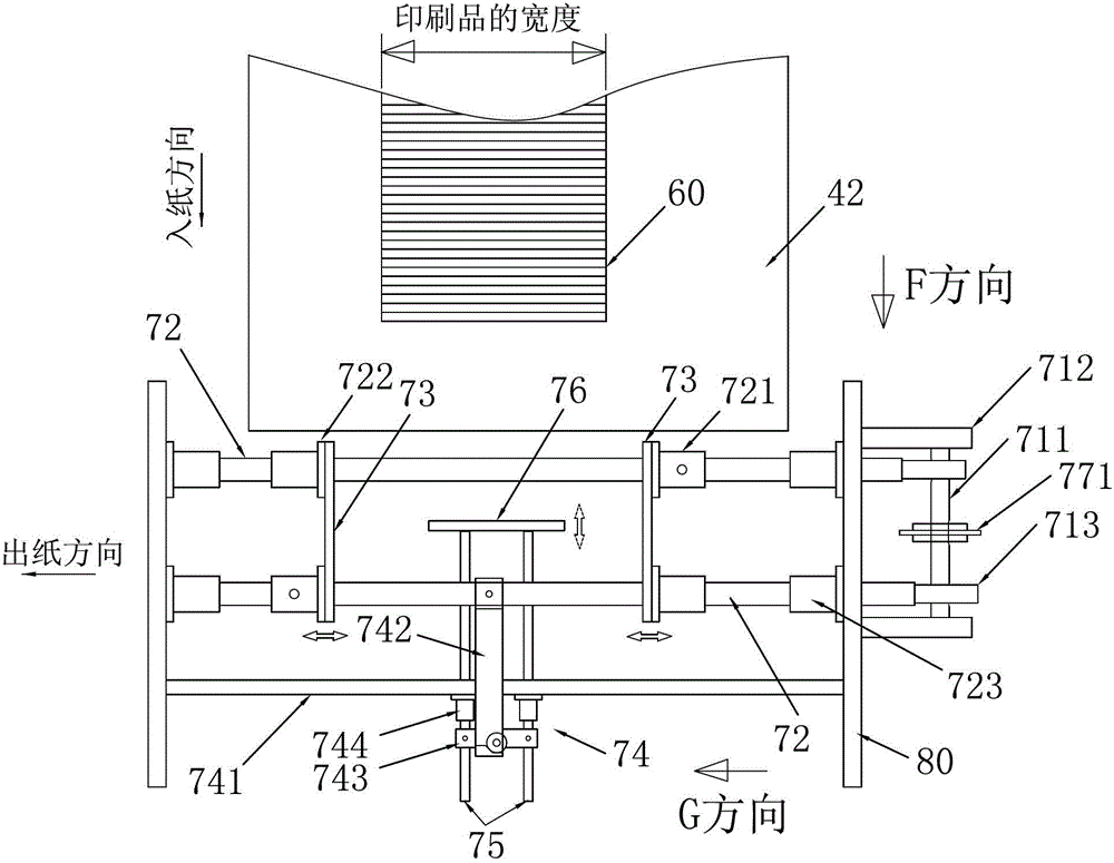 Stacking and collecting mechanism, stacking and collecting method and quality testing machine for small-size prints