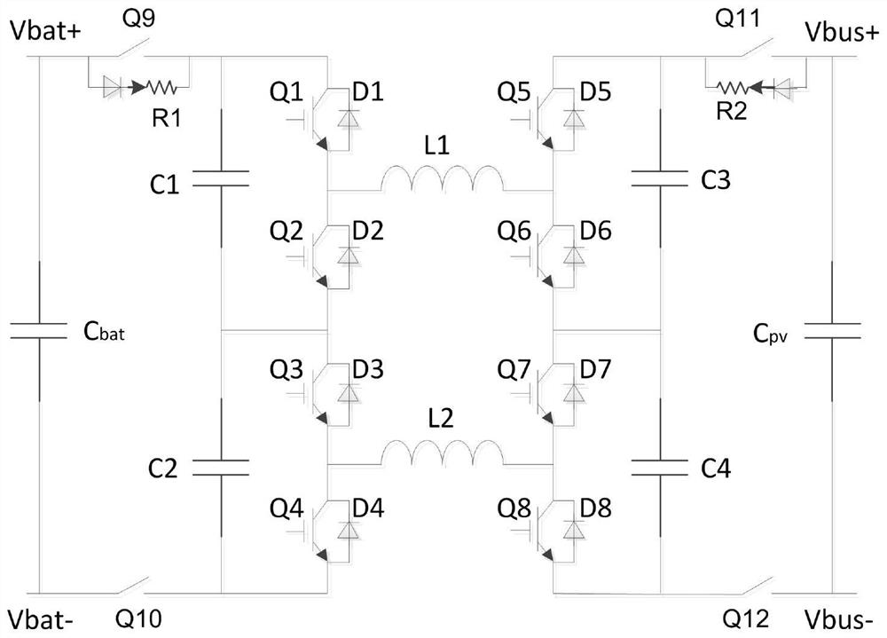 Bidirectional dcdc converter and slow-start control method