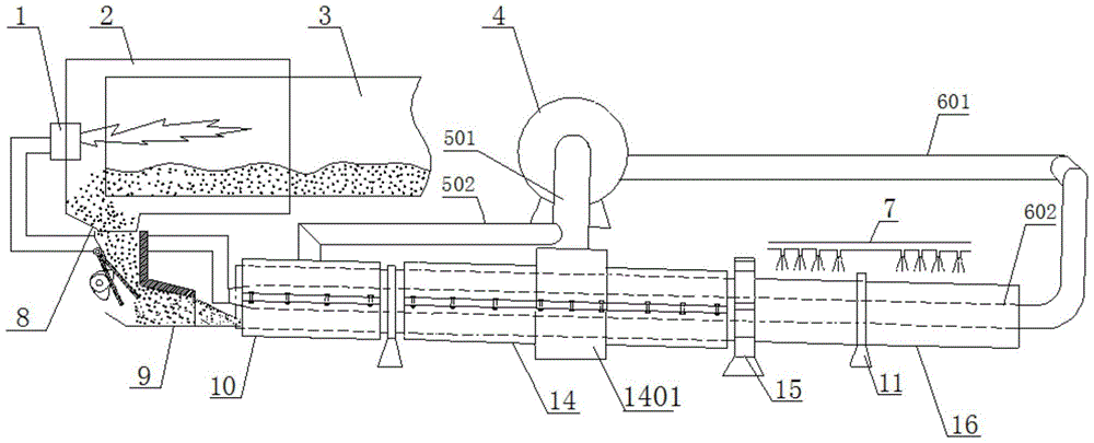 A ring-shaped partition wall recovery system and method for waste heat of rotary kiln products calcined with pellets