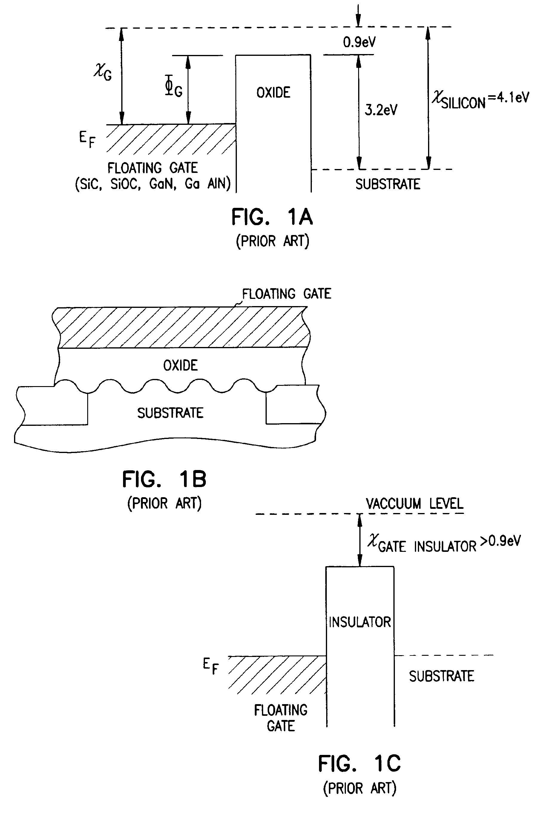 Programmable array logic or memory with p-channel devices and asymmetrical tunnel barriers