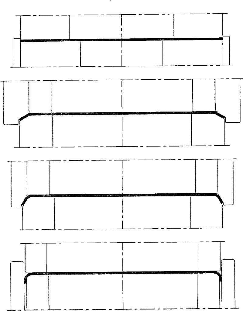 Roll type continuous cold-bending forming fabricating method for U-shaped steel sheet pile