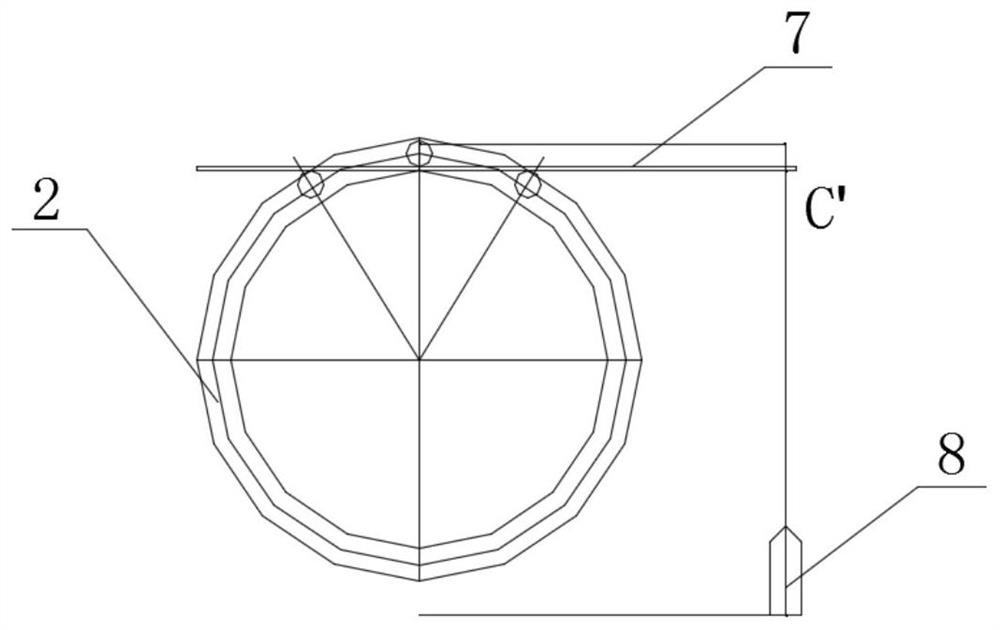 Method for preassembling impact type water distribution ring pipe