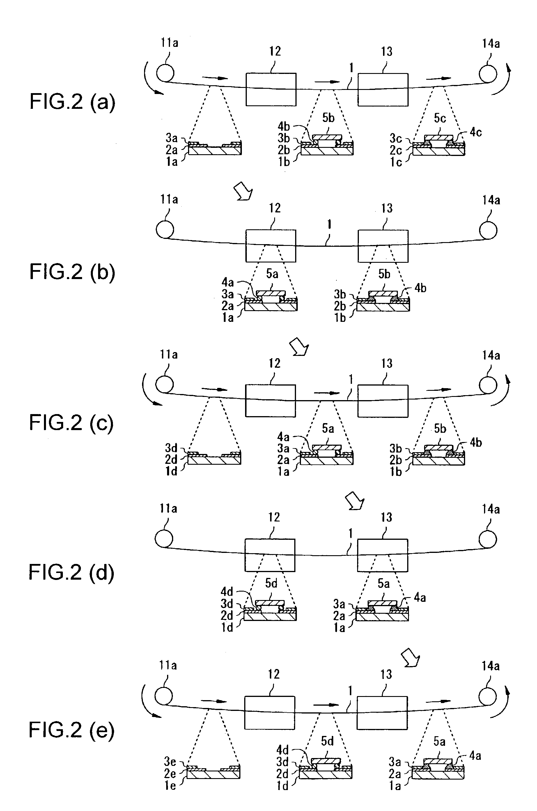 Apparatus for manufacturing an electronic device, method of manufacturing an electronic device, and program for manufacturing an electronic device