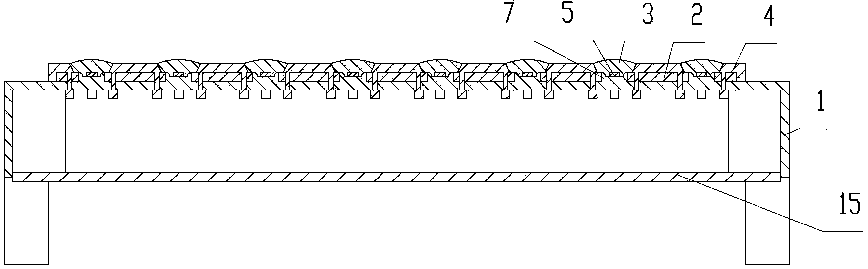 LED (light-emitting diode) dot matrix display screen and combined dot matrix display screen