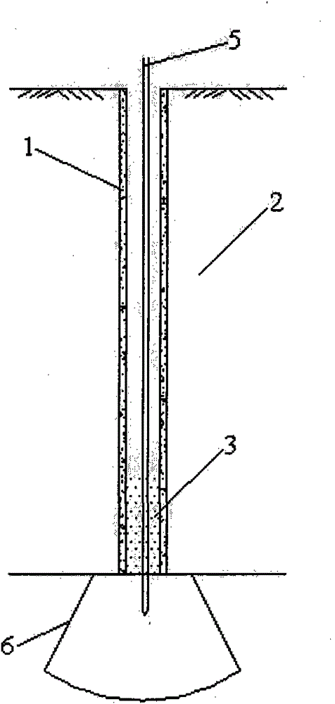 PHC pile-based multiple high jet pedestal pile construction method