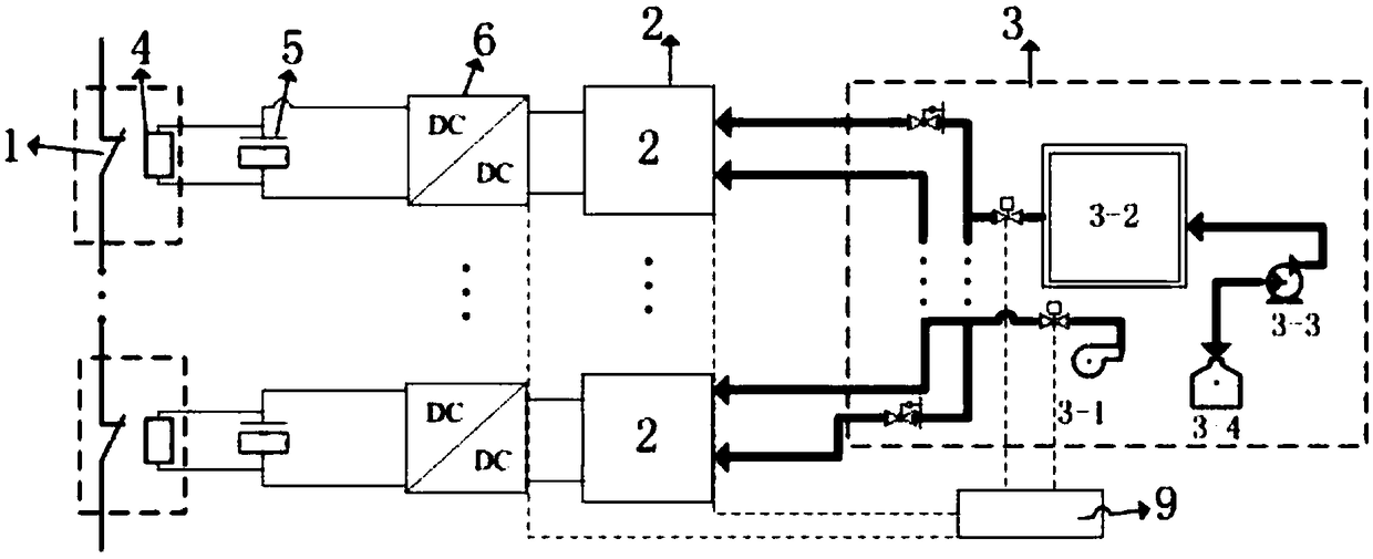 Energy supply device applied to high-voltage direct-current circuit breaker