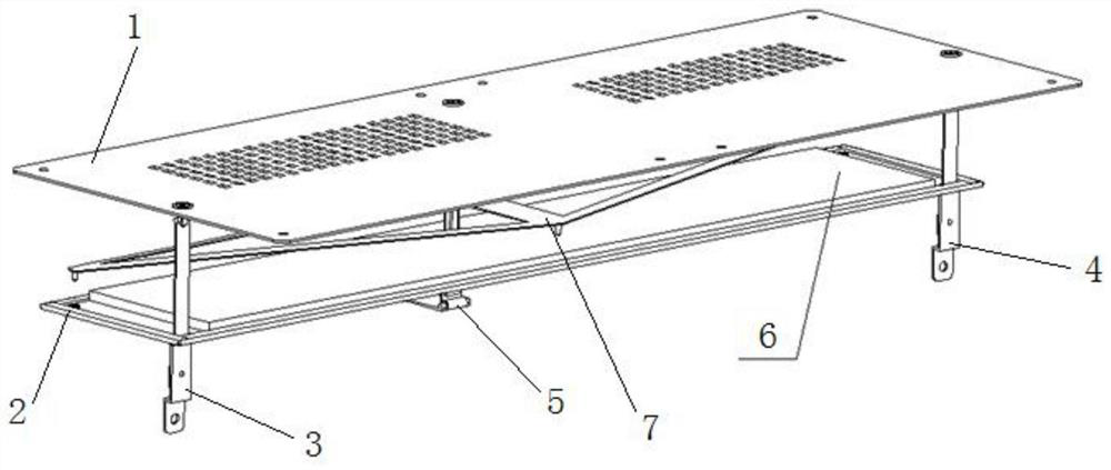 A suspension type air inlet filter cotton fixing structure and fixing method