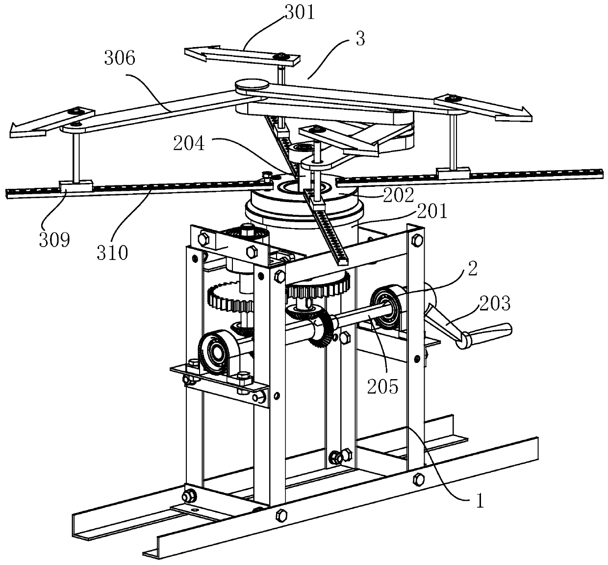 Coriolis acceleration demonstrator