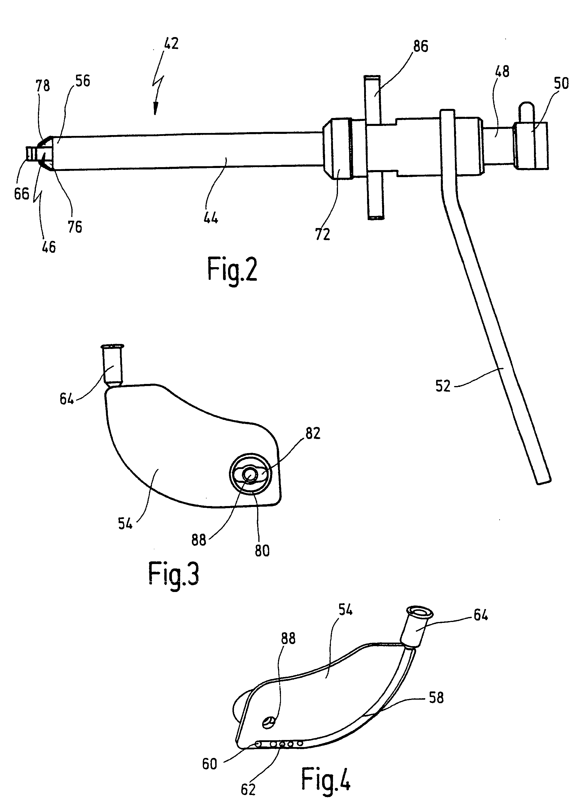 Medical instrument set and method for creating a surgical operating space in operations on the jaw