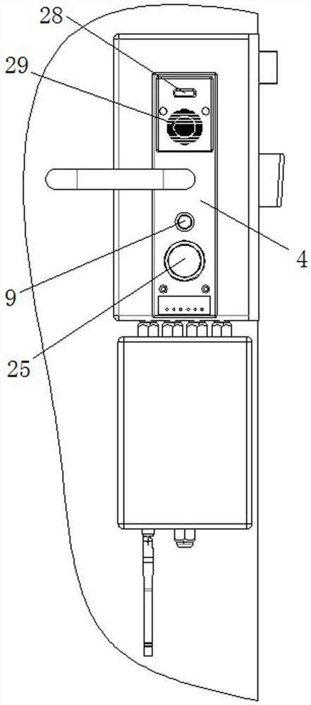 Electronic lock structure suitable for railway locomotive