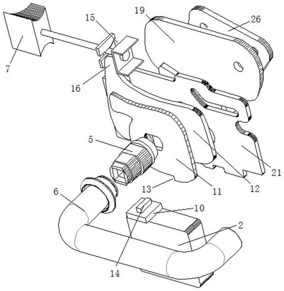 Electronic lock structure suitable for railway locomotive