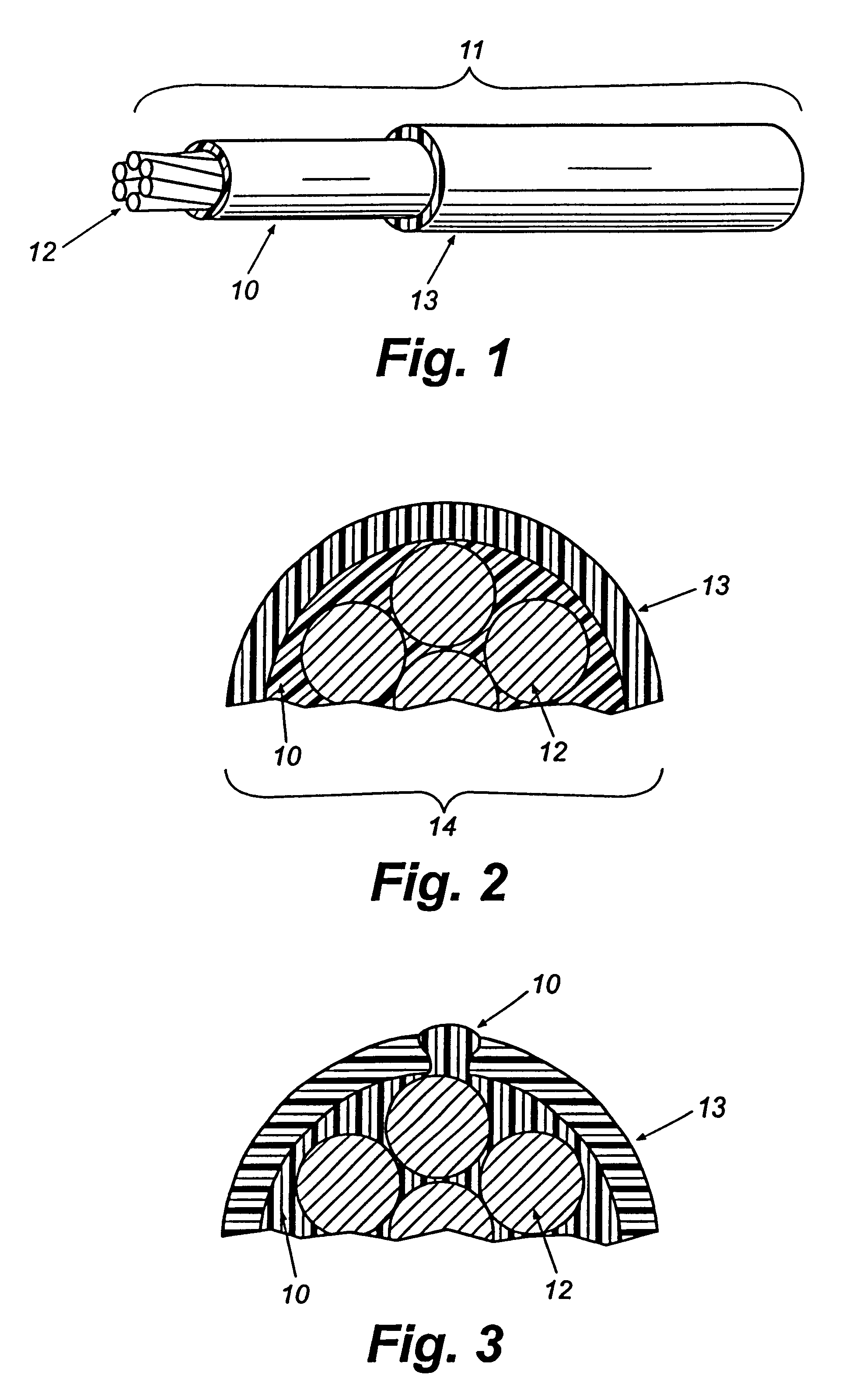 Electrical cable having a self-sealing agent and method for preventing water from contacting the conductor