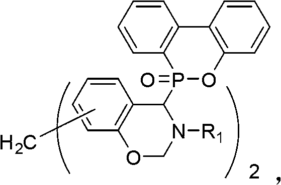 Phosphor series benzoxazine and preparation method