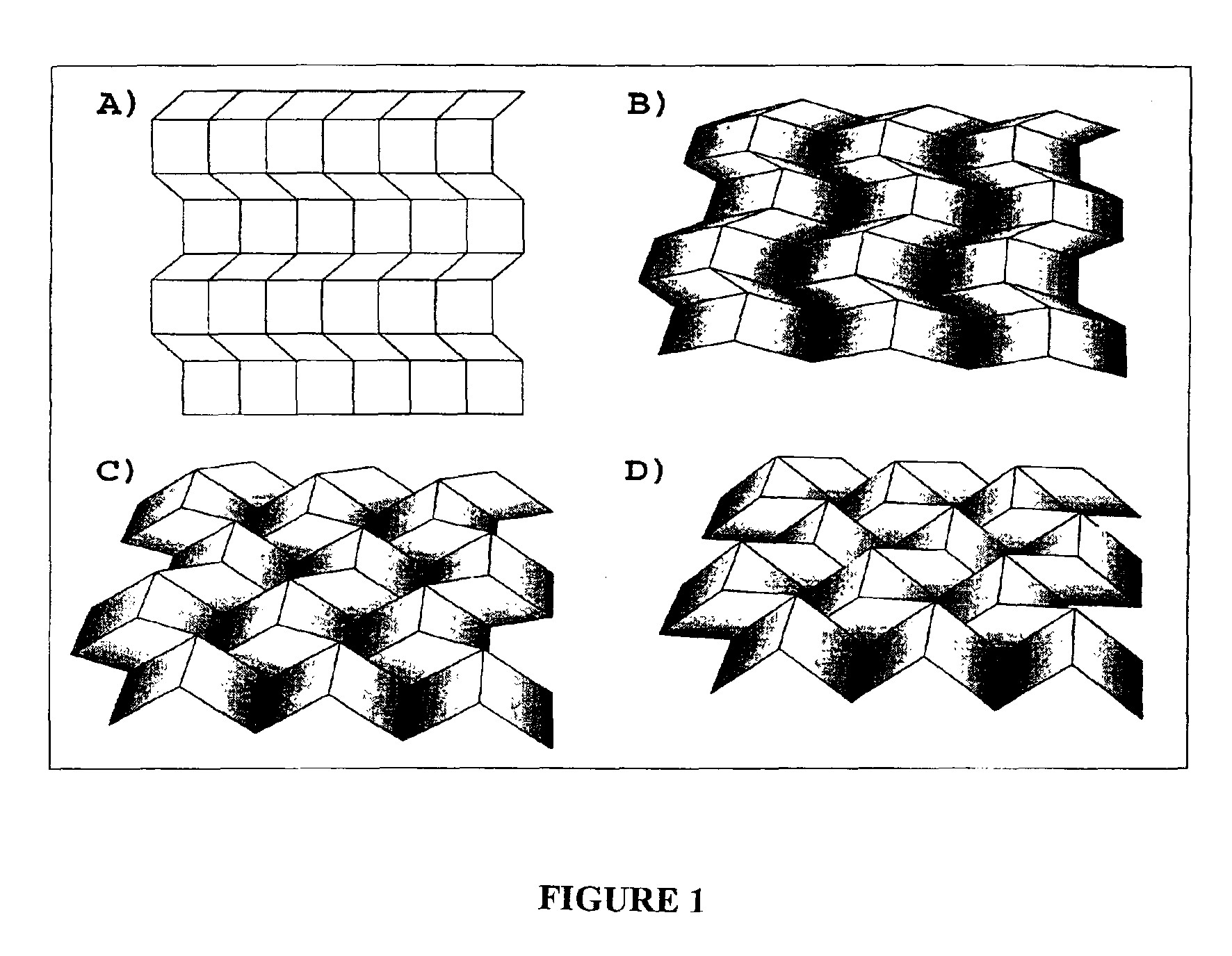 Patterning technology for folded sheet structures