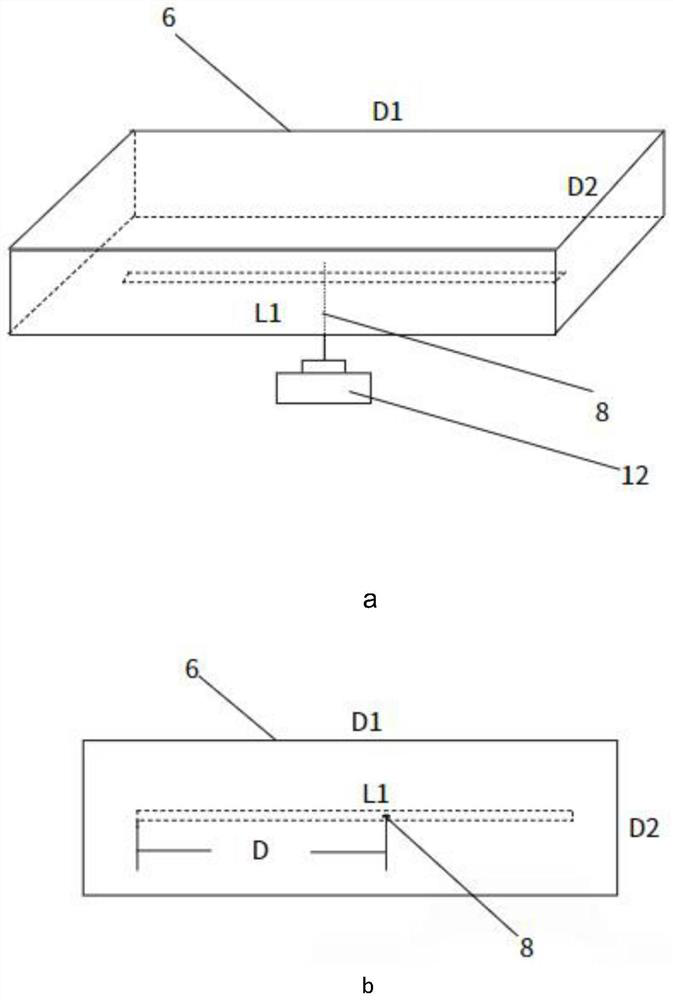 Material moisture content measuring device based on microwave cavity physical wave and measuring method thereof