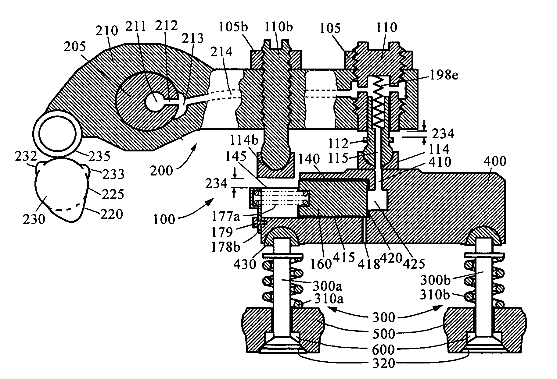 Integrated engine brake with mechanical linkage