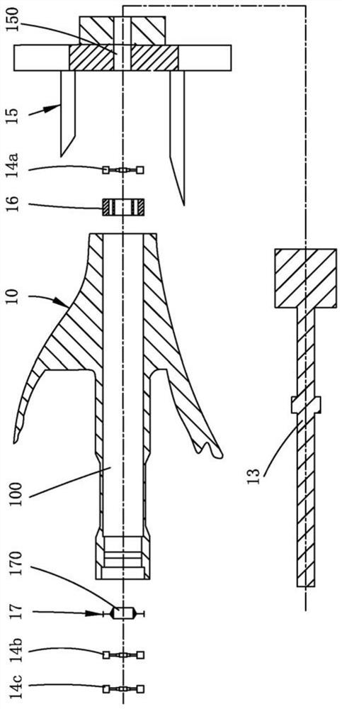 Boring device, boring method and stern shaft mounting method