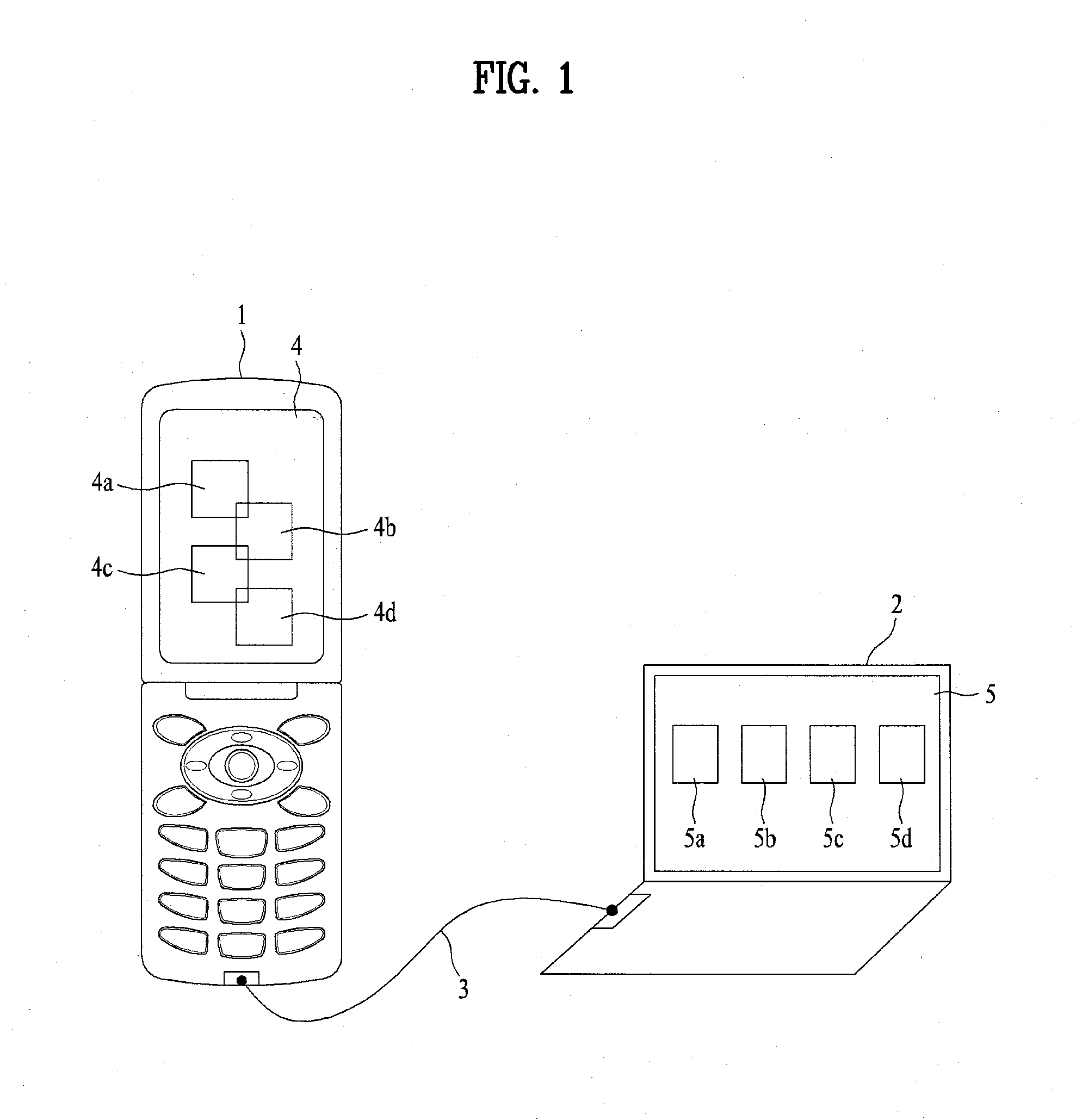 Mobile terminal and method for controlling the mobile terminal to be used through host