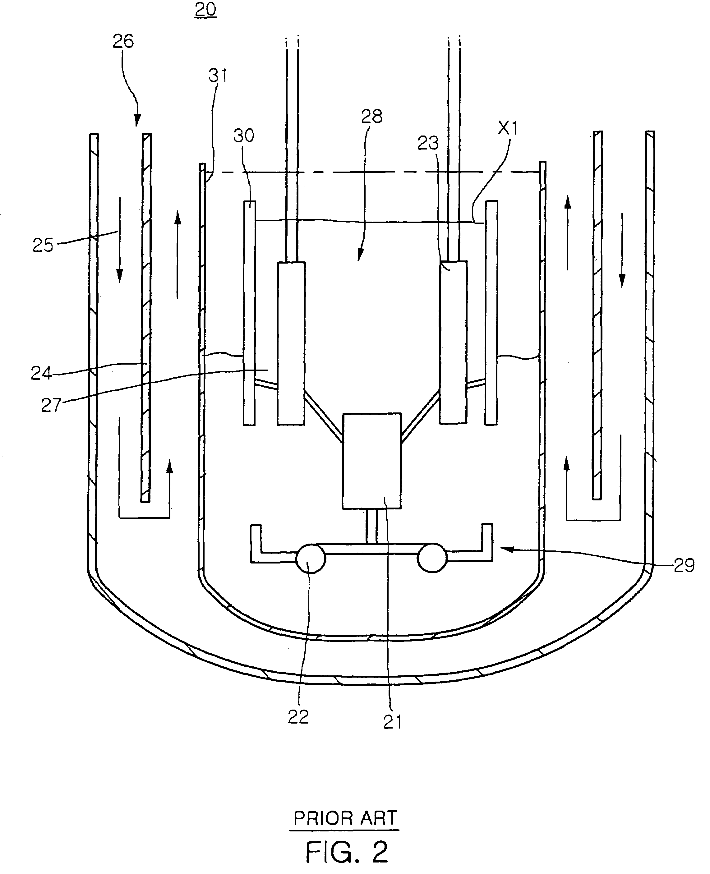 Stable and passive decay heat removal system for liquid metal reactor