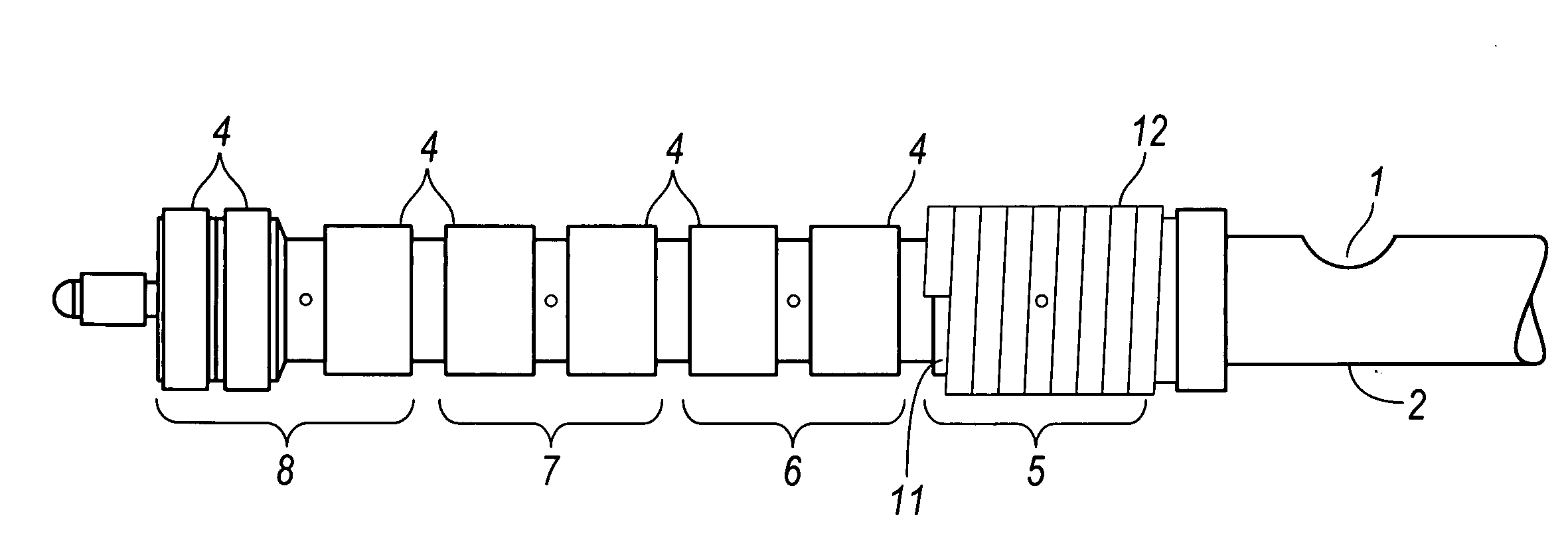Heating system for plastic processing equipment having a profile gap