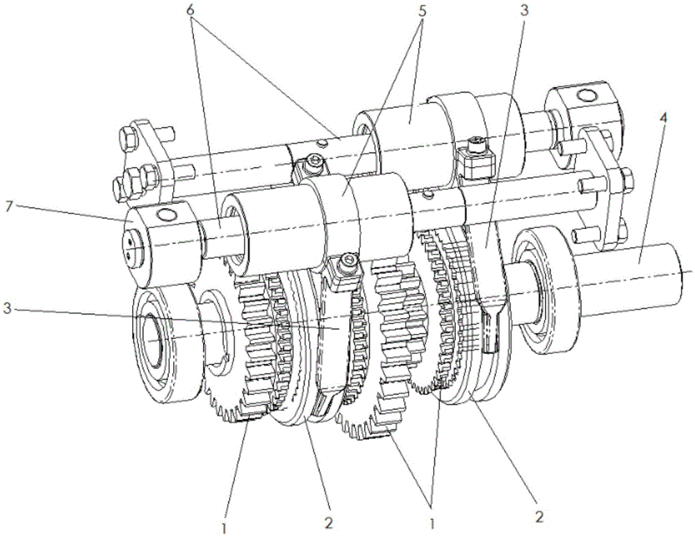 Hydraulic shifting mechanism of gearbox