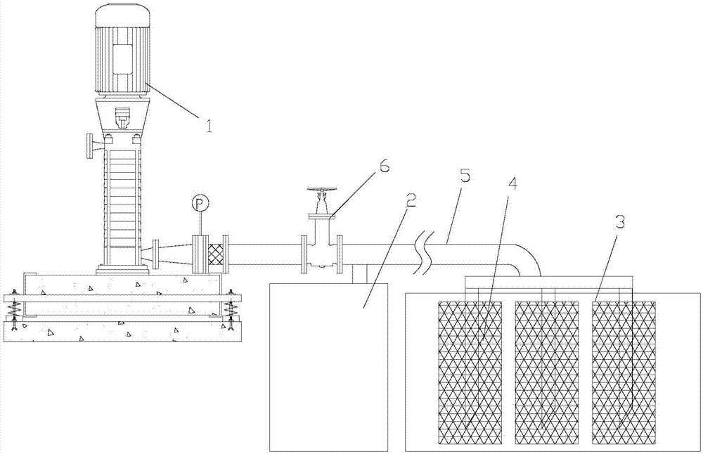 Mud on-site separation device and separation method