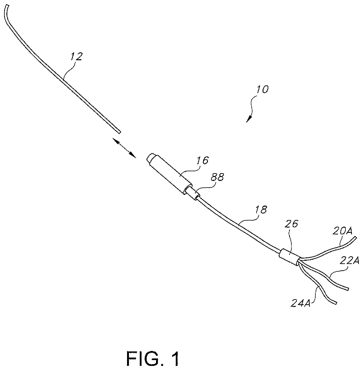 Guidewire having a fiber optic force sensor with a mirror having a patterned reflectance