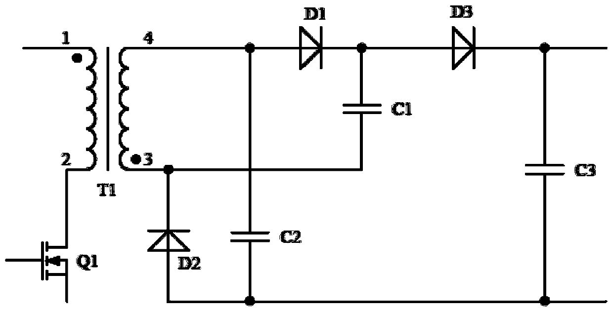 Forward-flyback switching power supply circuit