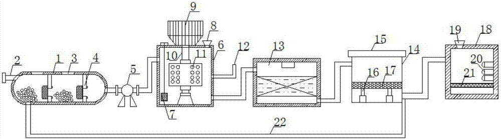 Medical sewage multi-stage water treatment system and treatment method