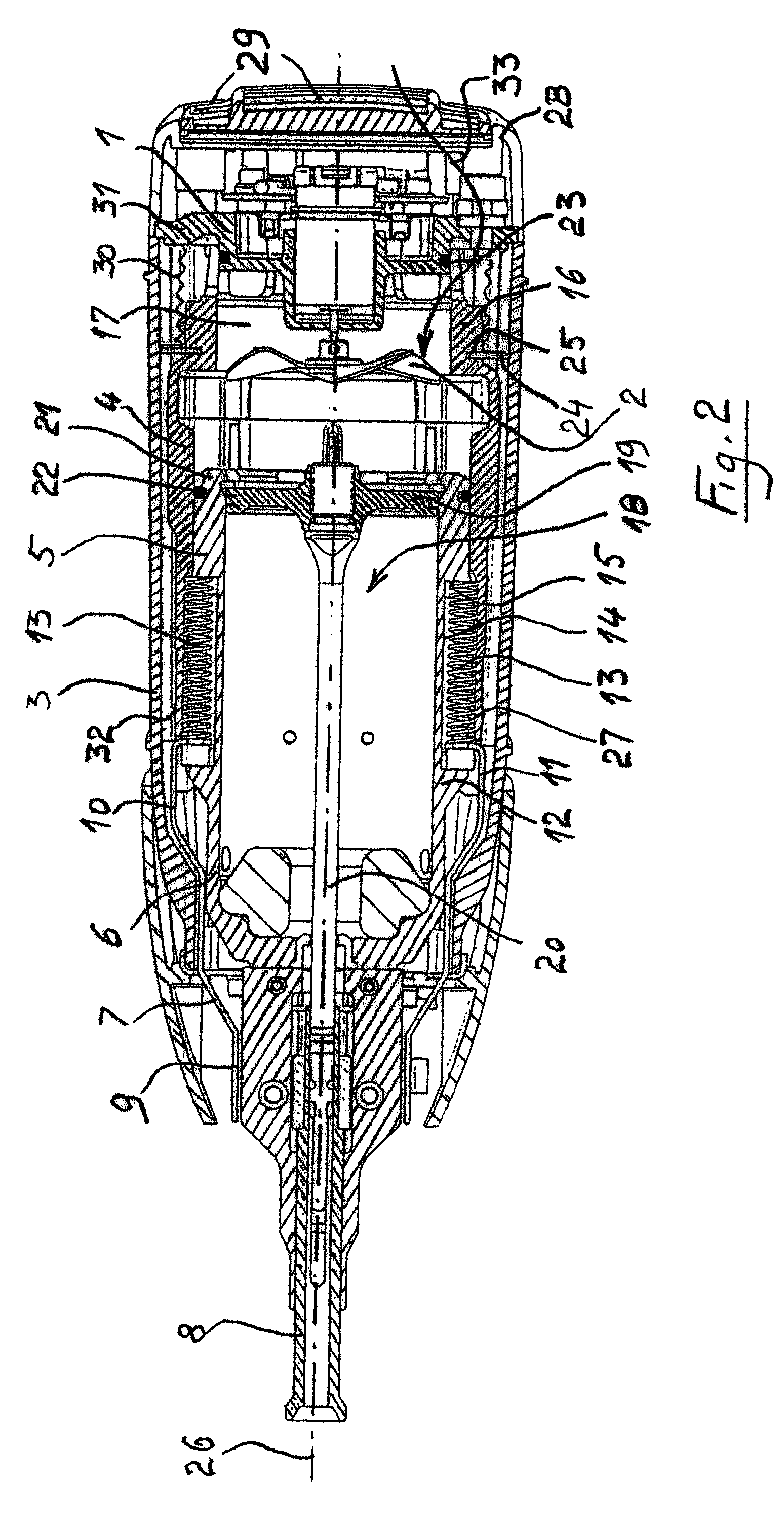 Gas-operated apparatus with combustion chamber