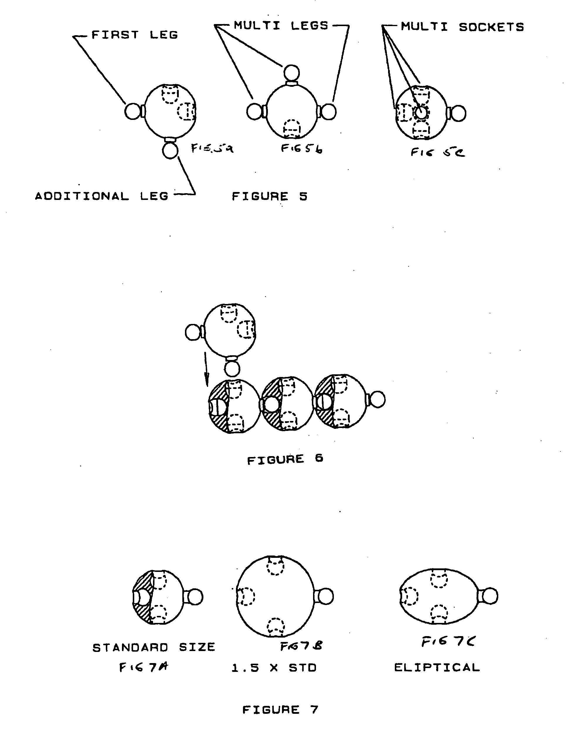 Connection for beads with locked and atriculating engagement