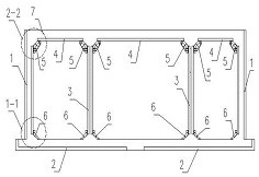 A full-section support-free composite composite pipe gallery structure and construction method