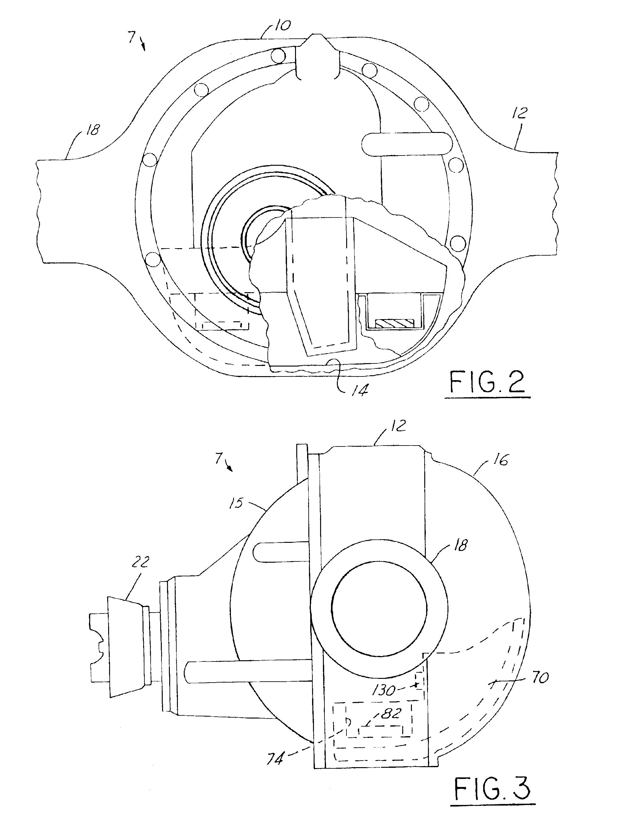 Drive axle assembly with insert