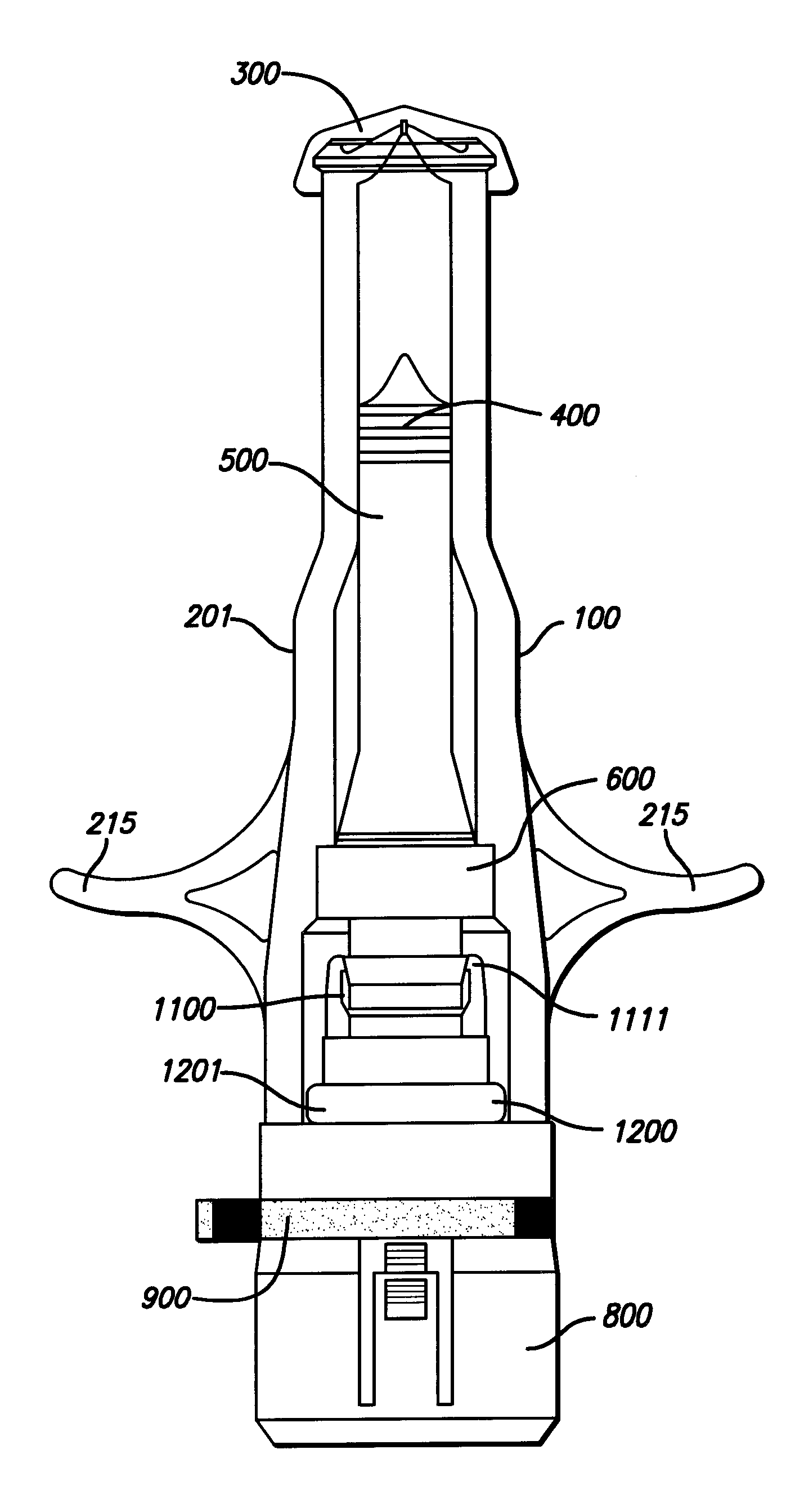 Modular gas-pressured needle-less injector