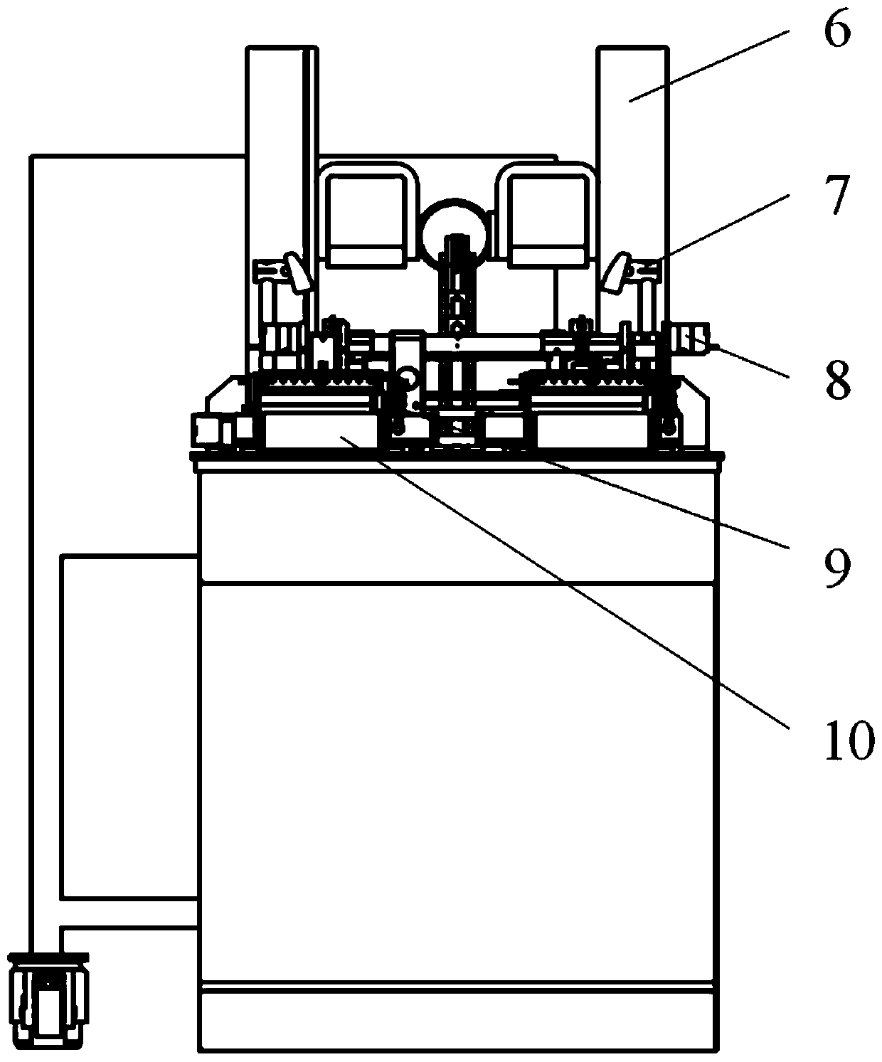 Full-automatic double-station laser marking device and method
