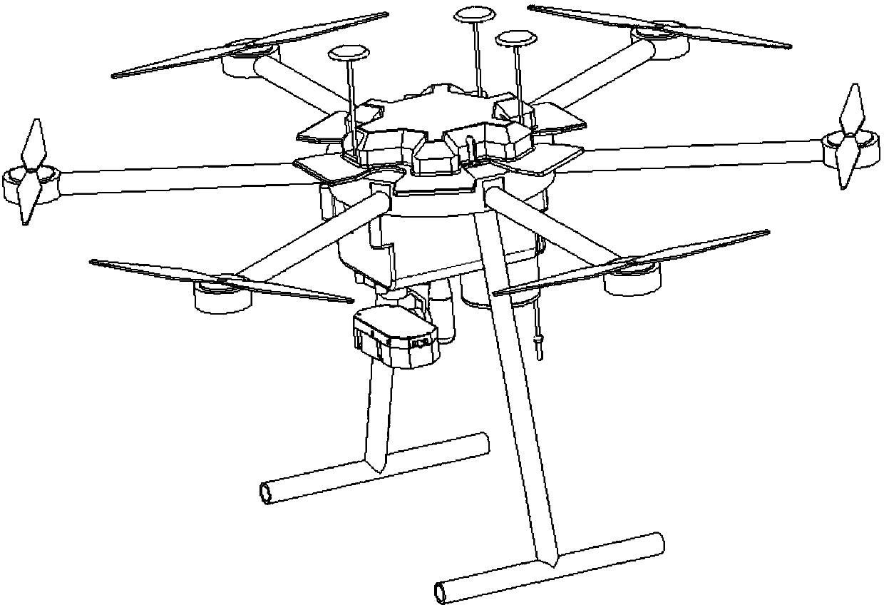 Automatic water taking device for water quality monitoring unmanned aerial vehicle