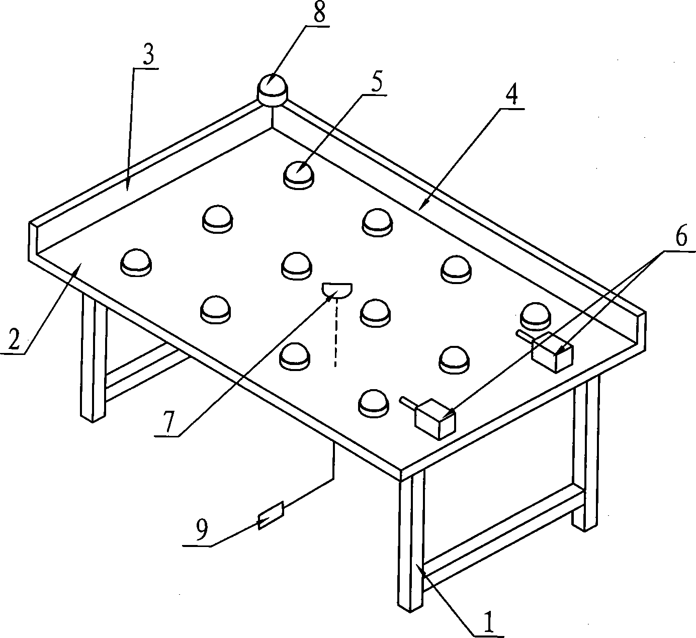 Overtemperature alarm device for solar energy component framing machine