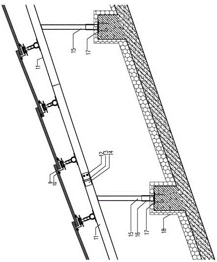 Curved surface stone dry-hanging anti-seismic system