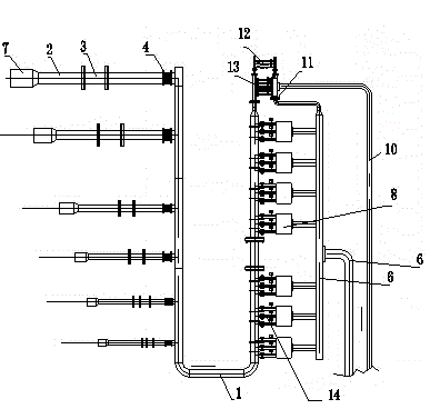 Nozzle block type gas flowmeter calibrating device